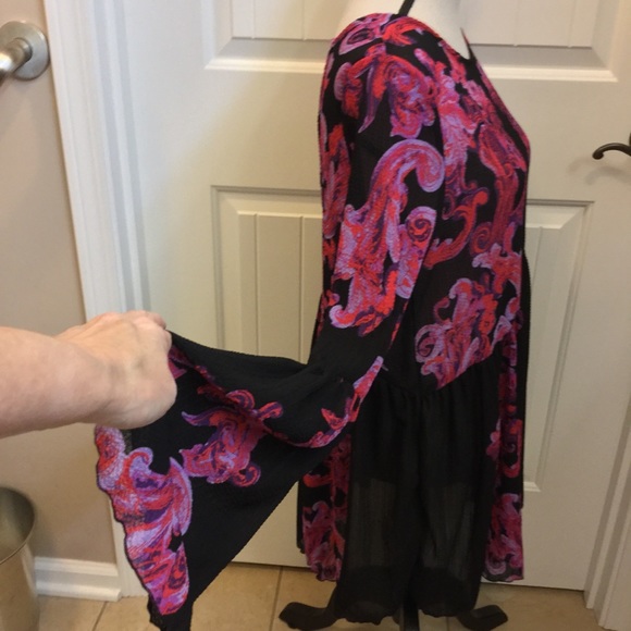 NWT XS Free People printed symphony tunic - Picture 5 of 5